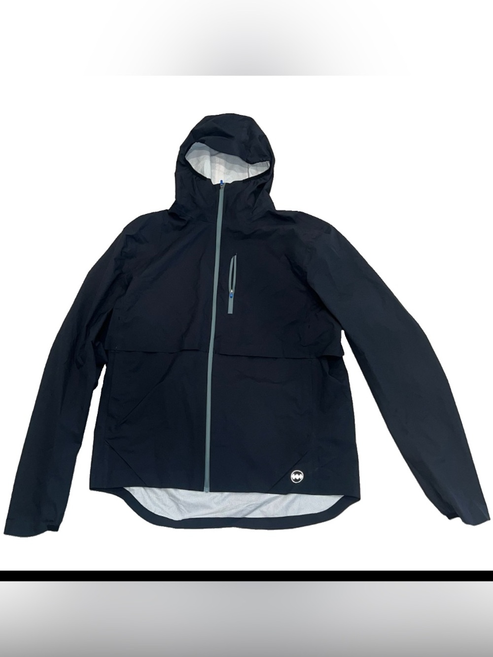 JANJI Rainrunner Pack Jacket Mens L Waterproof Running Shell Hooded Packable EXC